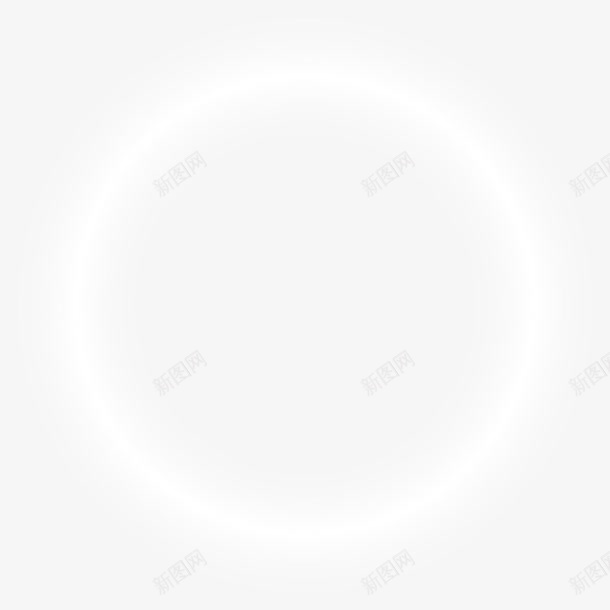 白色光环png免抠素材_新图网 https://ixintu.com 手绘 白色 相框 边框