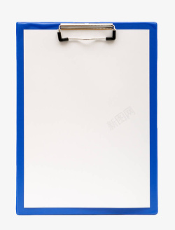 文件夹板手绘蓝色文件夹板高清图片
