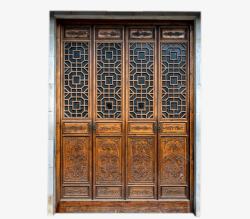 古典石材门框PNG中式家具复古古典门框高清图片