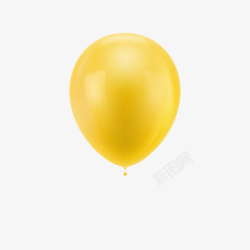 升天红气球黄色绝缘体升天气球橡胶制品实物高清图片