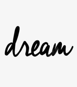 DREAM梦简约英文艺术字高清图片