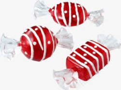 玻璃纸红色花纹包装糖果高清图片