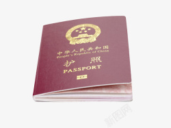 国境红色封面中国护照实物高清图片