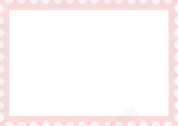粉色邮票明信片邮票边框矢量图高清图片
