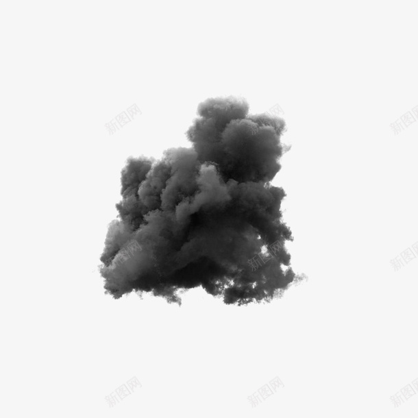 灰色烟雾psd免抠素材_新图网 https://ixintu.com 乌云 圆弧 威力 渐变 灰色 烟雾 爆炸 真实 质感
