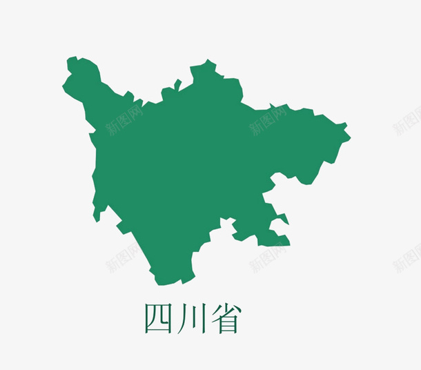 四川省地图png免抠素材_新图网 https://ixintu.com png素材 四川省 地图 绿色
