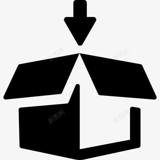 发货包装盒图标png免抠素材_新图网 https://ixintu.com 包 包装 包送货 向下箭头 工具和器具 物流配送 电子产品包装盒 盒 箱