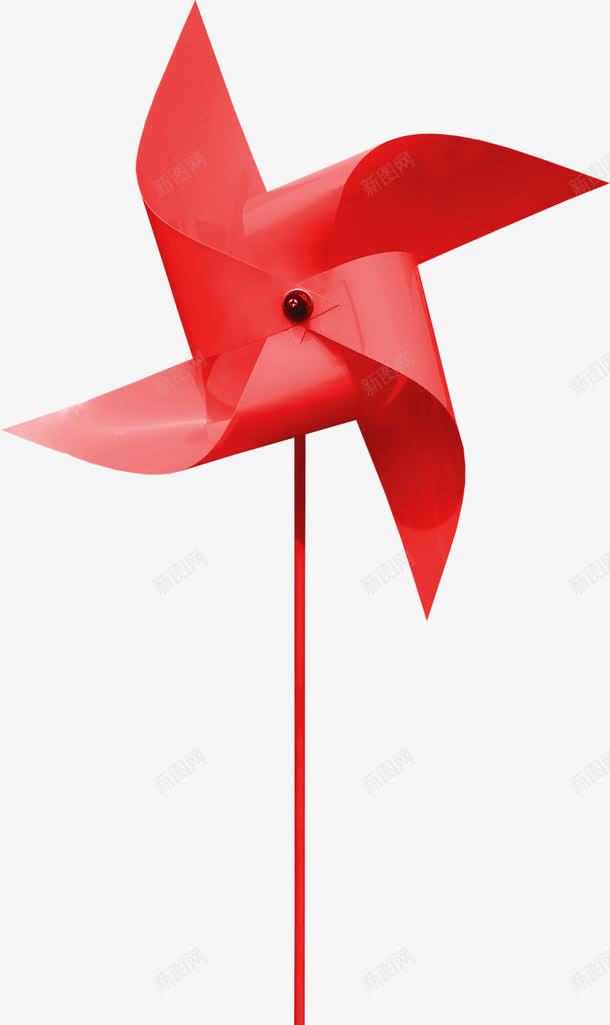 红色可爱折纸风车png免抠素材_新图网 https://ixintu.com 可爱 红色 风车