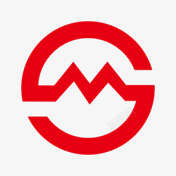 上海地铁红色上海地铁logo标识矢量图图标高清图片