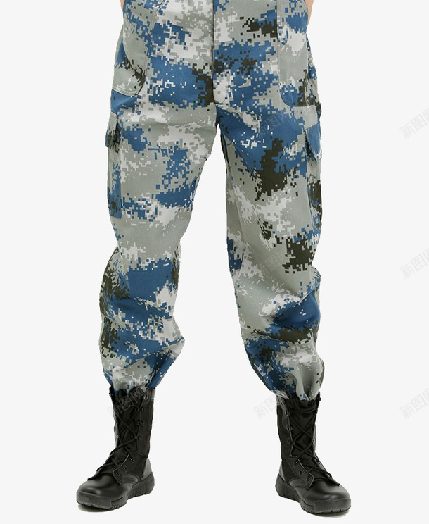海军迷彩裤装png免抠素材_新图网 https://ixintu.com 军装 服装 款式 海军 海军迷彩 海洋布 蓝色 裤装 设计 迷彩