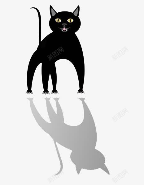 小黑猫的注视png免抠素材_新图网 https://ixintu.com 专注 注视 目不斜视 目不转睛 盯着 看着 眼神专注