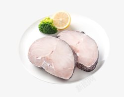 生鲜鳕鱼鱼肉素材