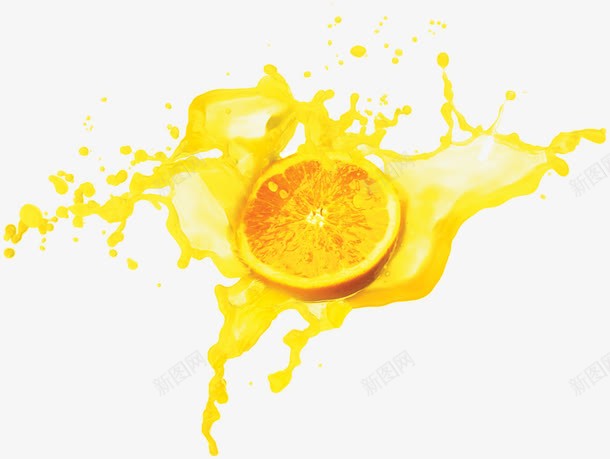 橙子果汁宣传展板png免抠素材_新图网 https://ixintu.com 宣传 展板 果汁 橙子