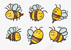 蜜蜂简笔画简笔画小蜜蜂高清图片