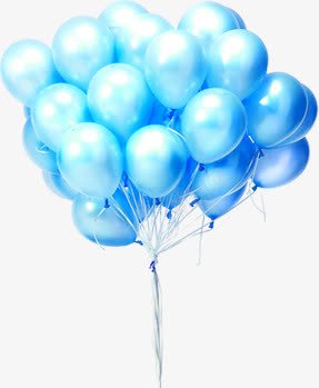 一簇蓝色气球表面光亮png免抠素材_新图网 https://ixintu.com 光亮 气球 蓝色 表面