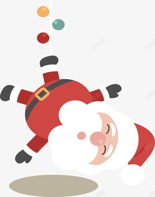 吊起来的圣诞老人png免抠素材_新图网 https://ixintu.com merryChristmas 圣诞快乐 圣诞老人 圣诞节 彩灯 矢量png