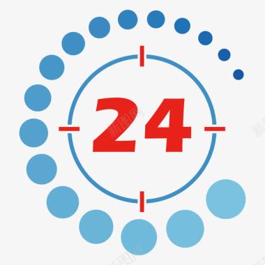 24小时联络图标图标