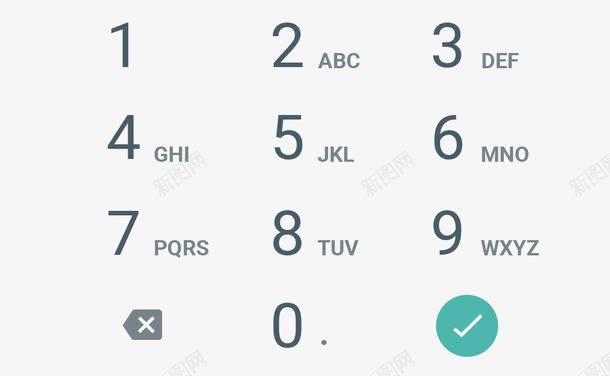 手机页面数字键盘png免抠素材_新图网 https://ixintu.com 手机 数字 数字键盘 键盘 键盘图案 页面
