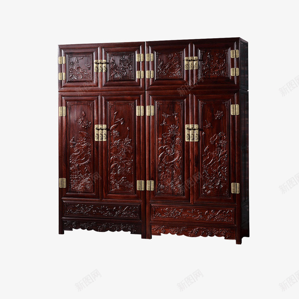 中式古典家具广告png免抠素材_新图网 https://ixintu.com 中式家具 中式家居 家居生活 平面设计 新中式衣柜 木头加工 红木衣柜