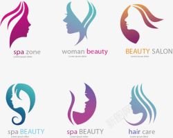女性头像素材美容美发标志logo矢量图图标高清图片