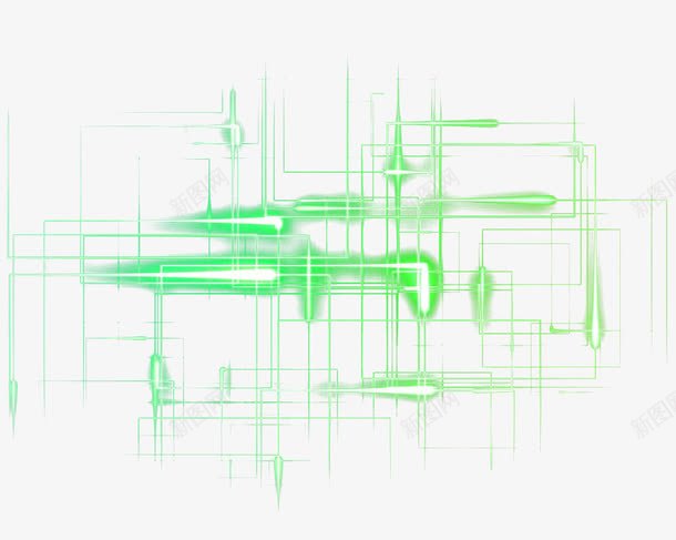 绿色霓红灯效png免抠素材_新图网 https://ixintu.com 发光 灯效 绿色 霓红灯 霓虹灯管