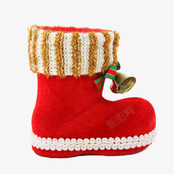 红色靴子圣诞老人的靴子高清图片