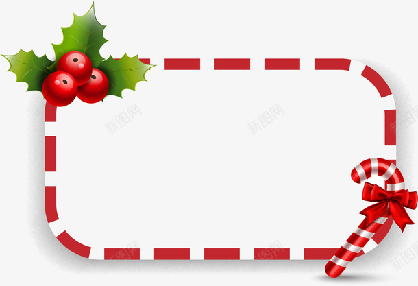 圣诞节日元素1png免抠素材_新图网 https://ixintu.com 圣诞 果实 框 红色