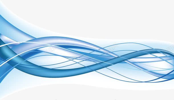 蓝色流线型曲线png免抠素材_新图网 https://ixintu.com 动感线条 彩色 曲折 曲线 流线 流线型图案 线条 蓝色