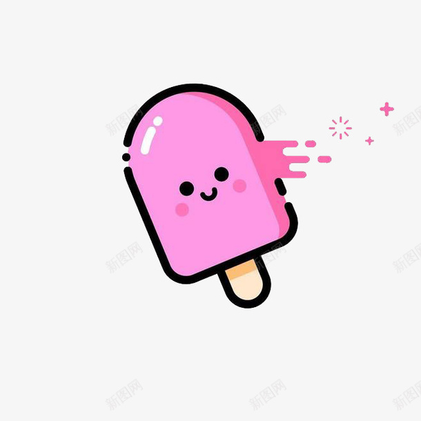 可爱的粉色冰淇凌mbe风格png免抠素材_新图网 https://ixintu.com mbe风格 冰棍 冰淇凌 凉爽 可爱的 夏天 粉色 表情