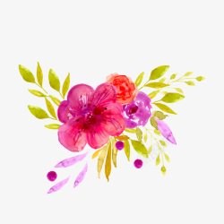 淡紫色海报清新春天草本花朵高清图片