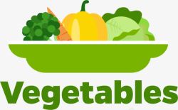 Vegetables绿色果蔬标签高清图片