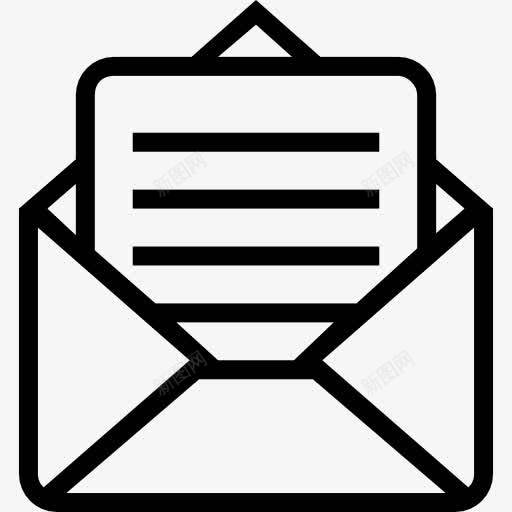 打开电子邮件概述界面符号图标png_新图网 https://ixintu.com 信封 山楂Docs中风 打开 概述 界面 短信 符号 邮件