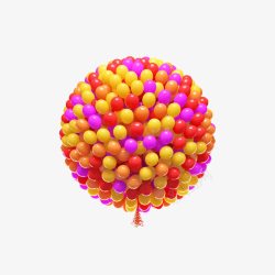 圆形气球彩色素材