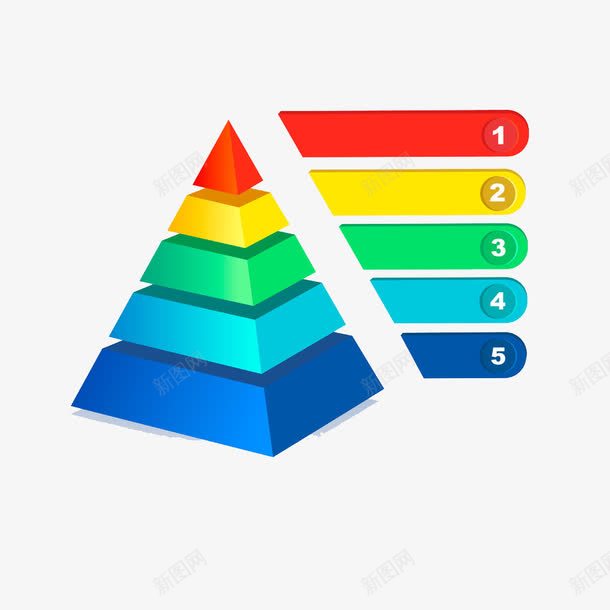 金字塔彩绘png免抠素材_新图网 https://ixintu.com 1234 彩绘条 金子塔图案 金字塔彩绘素材