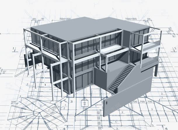 建筑施工图png免抠素材_新图网 https://ixintu.com 三维图 工程图 建筑工程 建筑模型 建筑设计 手绘图 设计图
