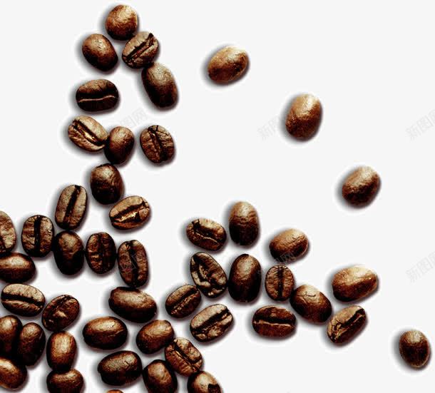 颗粒咖啡豆png免抠素材_新图网 https://ixintu.com 咖啡豆 散落 豆子 颗粒