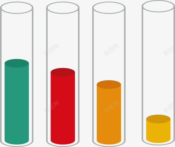 多彩数值试管png免抠素材_新图网 https://ixintu.com 多彩数字 实验室 玻璃管 玻璃试管 百分比 装饰图案 试管 试管模型