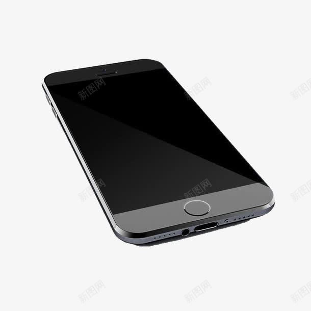 苹果手机黑色png免抠素材_新图网 https://ixintu.com iPhone6 iPhone6模板 产品实物 免抠元素 免费下载 手机