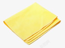 黄色清洁布素材