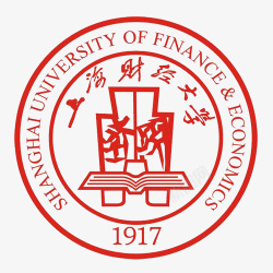 学院logo红色简约上海财经大学logo图标高清图片