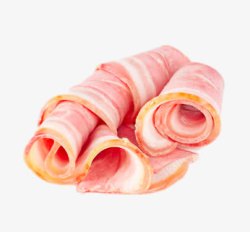 火锅节广告培根肉切片高清图片