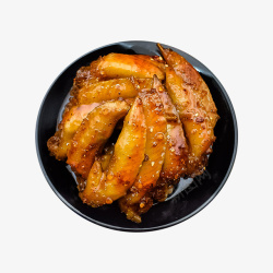 一碗美食产品实物特色卤鸡翅高清图片
