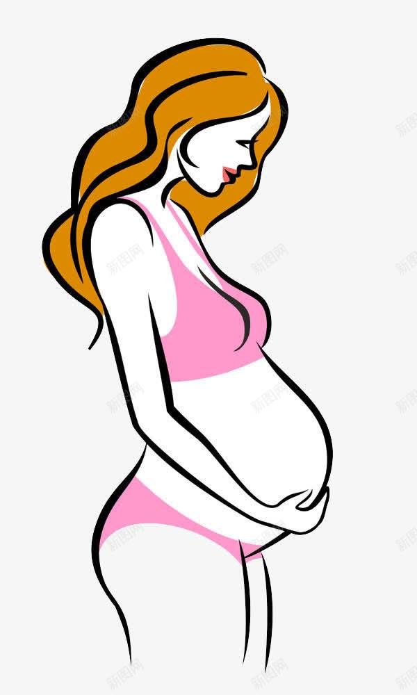 手绘怀孕的女人png免抠素材_新图网 https://ixintu.com 女人 孕妇 怀孕 手绘人物 手绘女人 手绘孕妇 线条