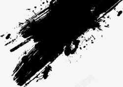 黑色背景划痕黑色墨迹笔刷划痕高清图片