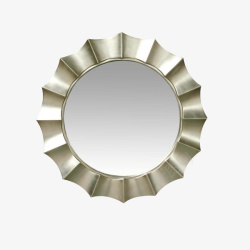 欧式圆餐桌金属边框圆镜高清图片