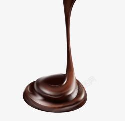 牛奶巧克力雪糕巧克力酱高清图片