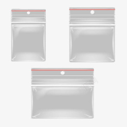 白色空白CD袋子手绘透明白色封口包装袋高清图片
