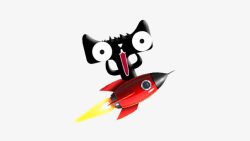黑色火箭天猫双十一高清图片