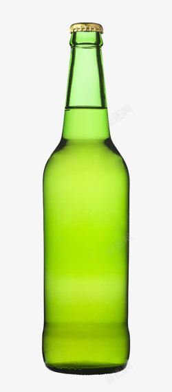 含酒精的绿色啤酒瓶高清图片