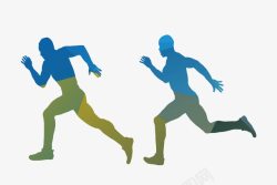 弘扬体育精神几何跑步男子高清图片